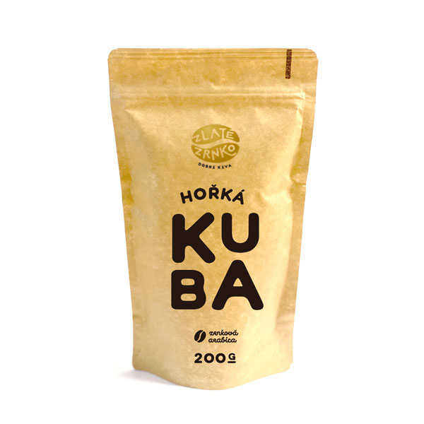 Káva Zlaté Zrnko - Kuba "HOŘKÁ" - Nejzajímavější 1 kg ZRNKOVÁ
